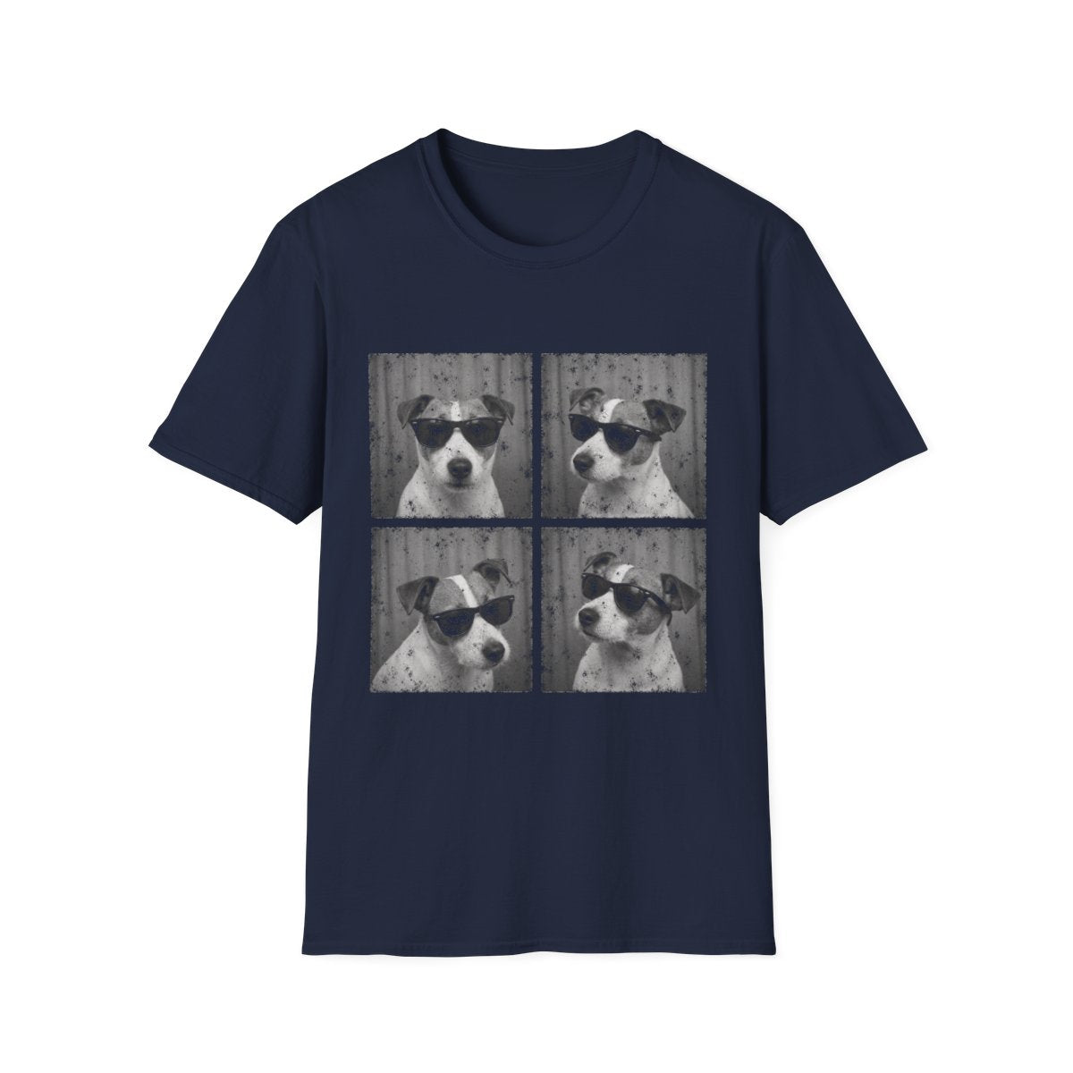 Jack Russell Terrier Photo Booth Tee - Navy