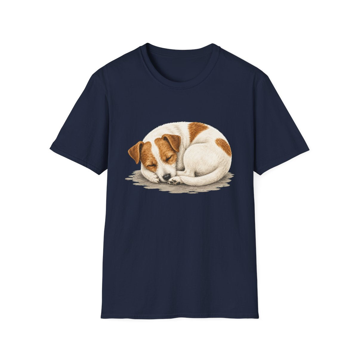 Jack Russell Terrier Rest At Last Tee - Navy
