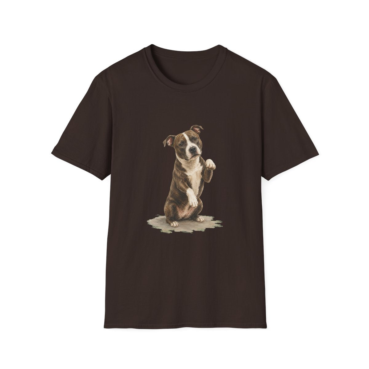 Just One Bite American Staffordshire Terrier Tee - Dark Chocolate