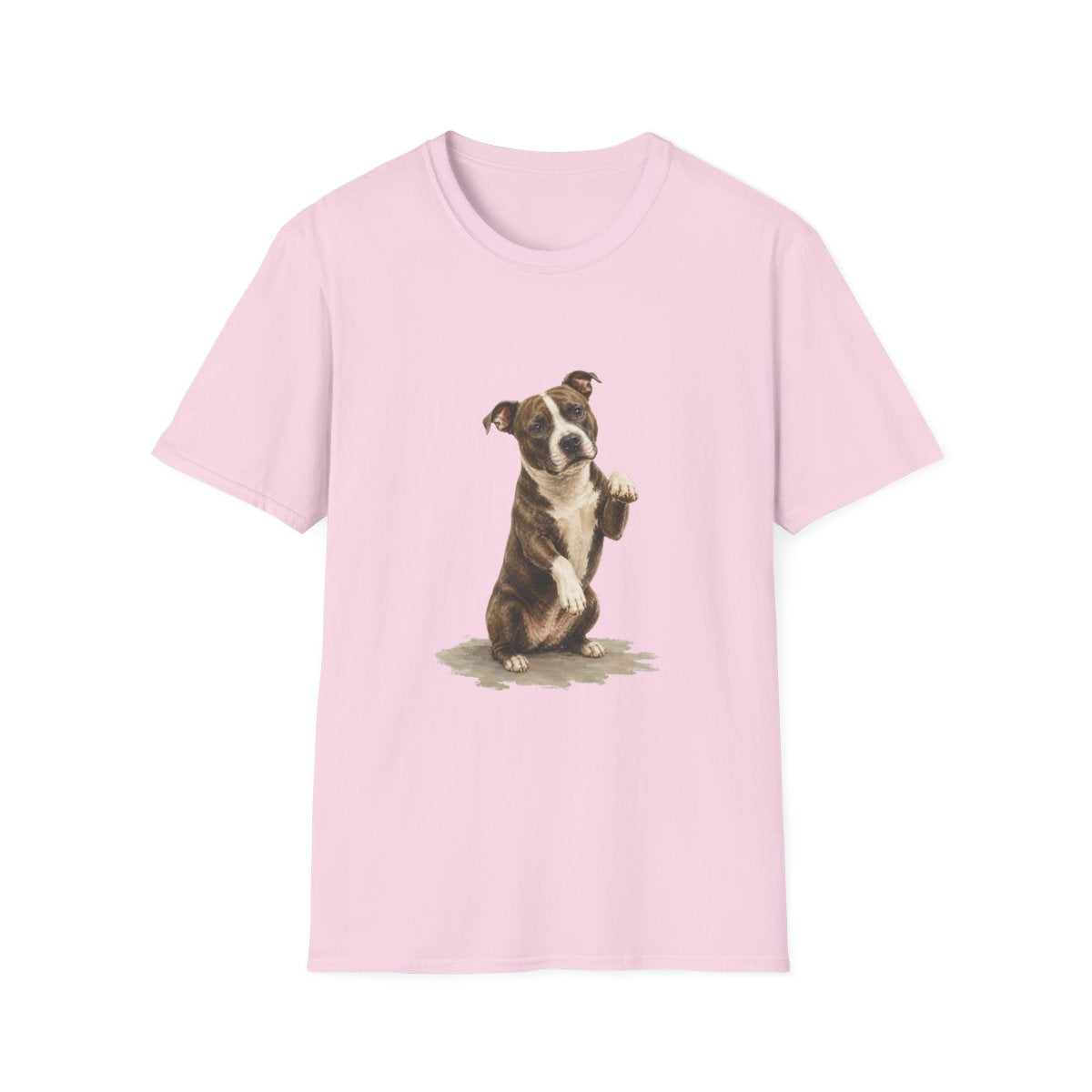 Just One Bite American Staffordshire Terrier Tee - Light Pink