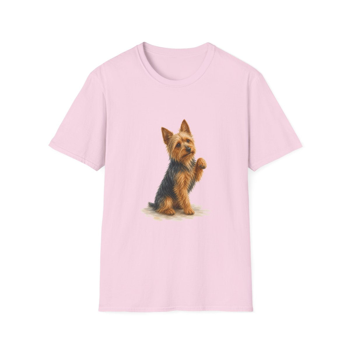 Just One Bite Australian Terrier Tee - Light Pink