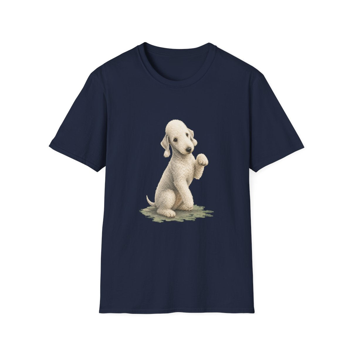 Just One Bite Bedlington Terrier Tee - Navy