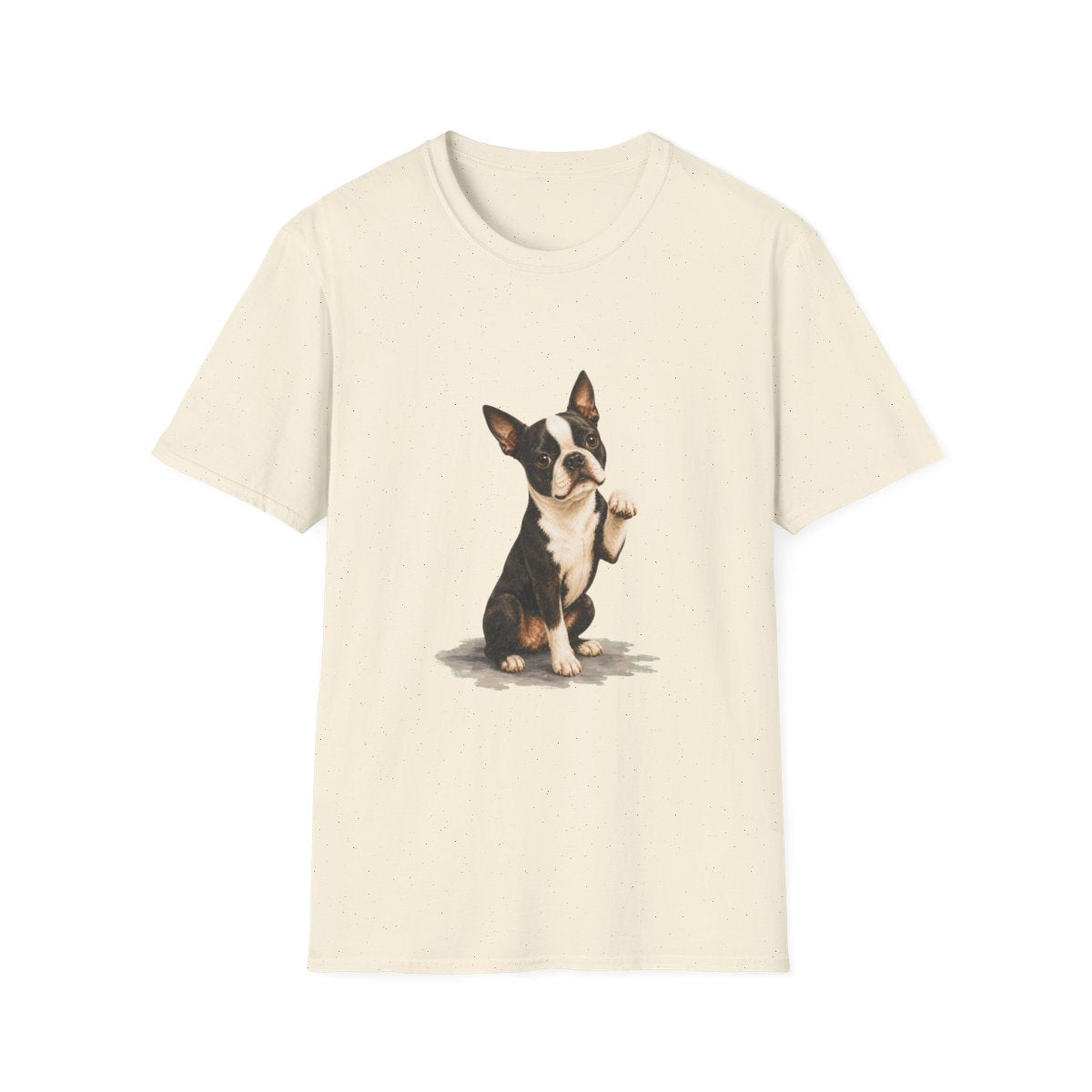 Just One Bite Boston Terrier Tee - Natural