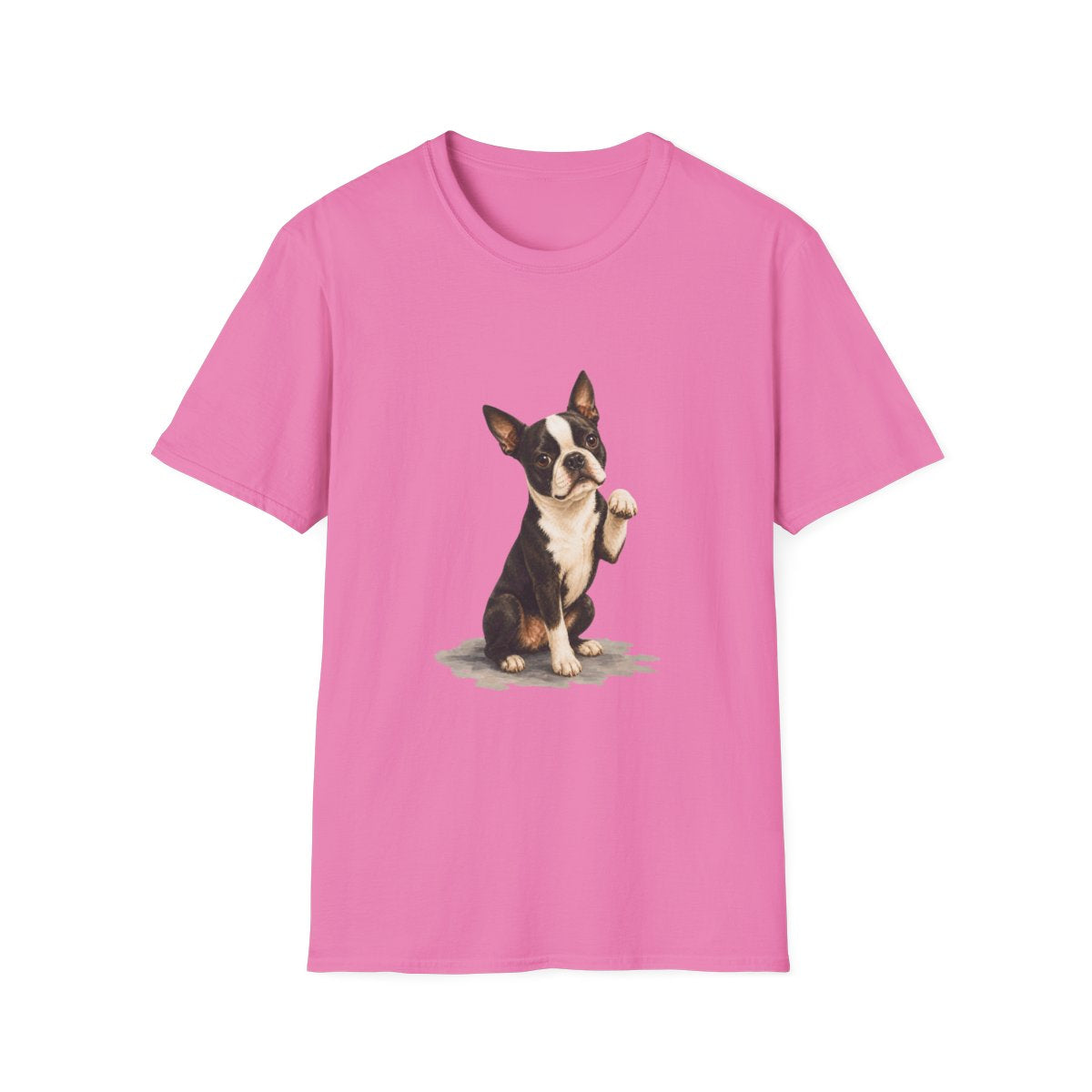 Just One Bite Boston Terrier Tee - Azalea