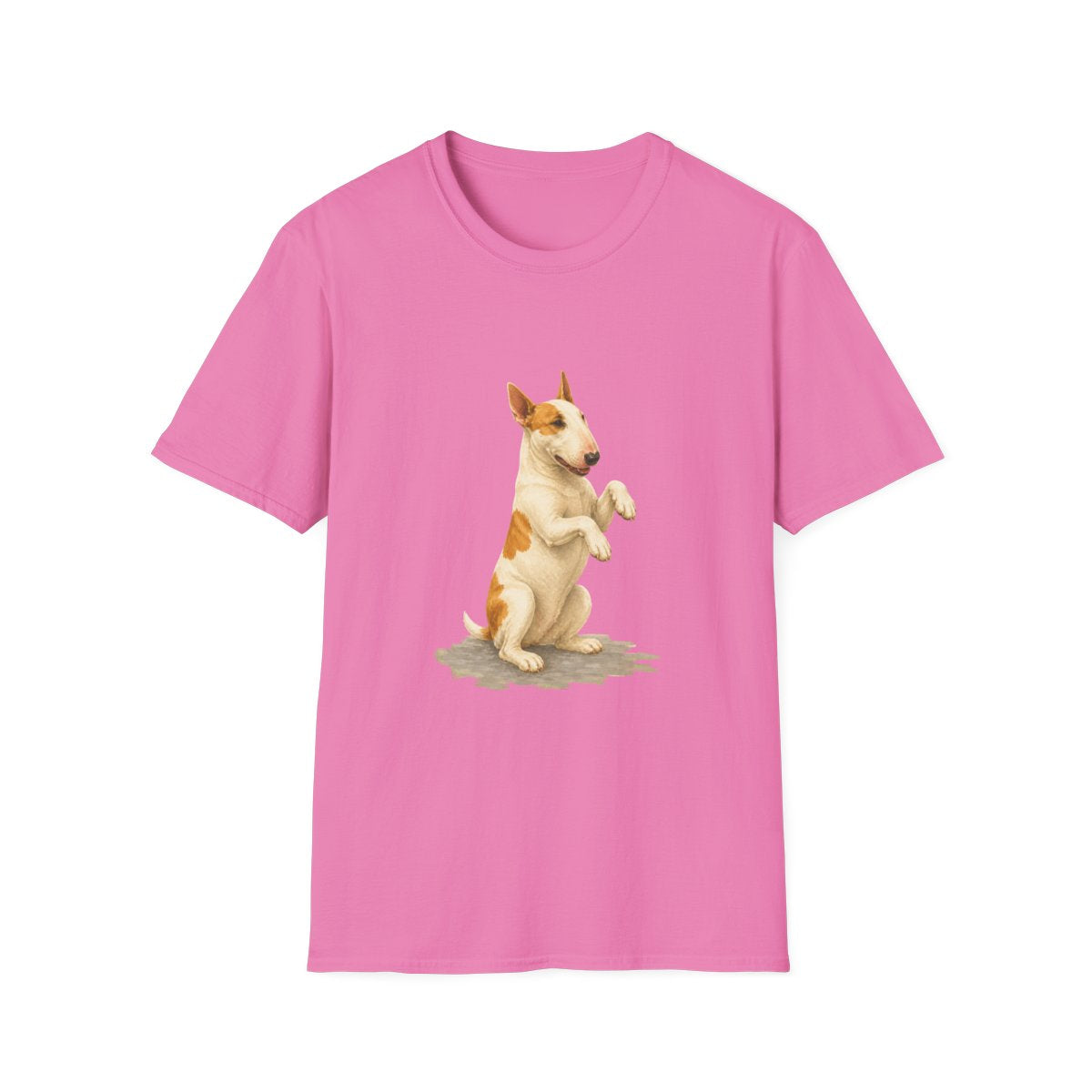Just One Bite Bull Terrier Tee - Azalea