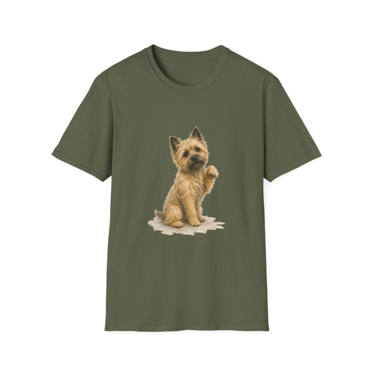 Just One Bite Cairn Terrier Tee - Military Green