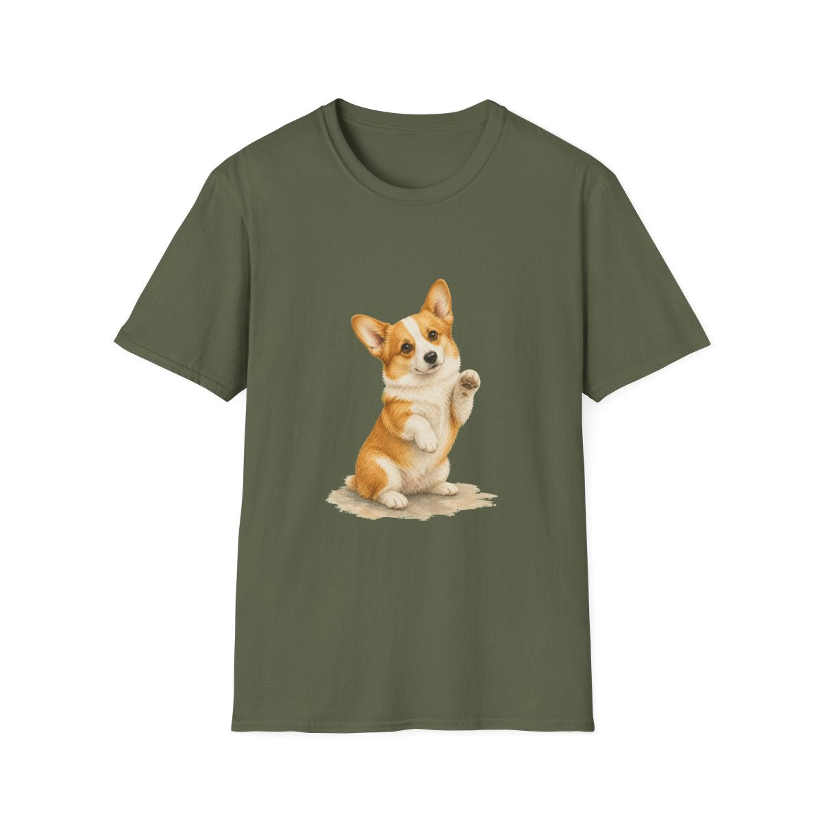 Just One Bite Corgi Tee - Military Green