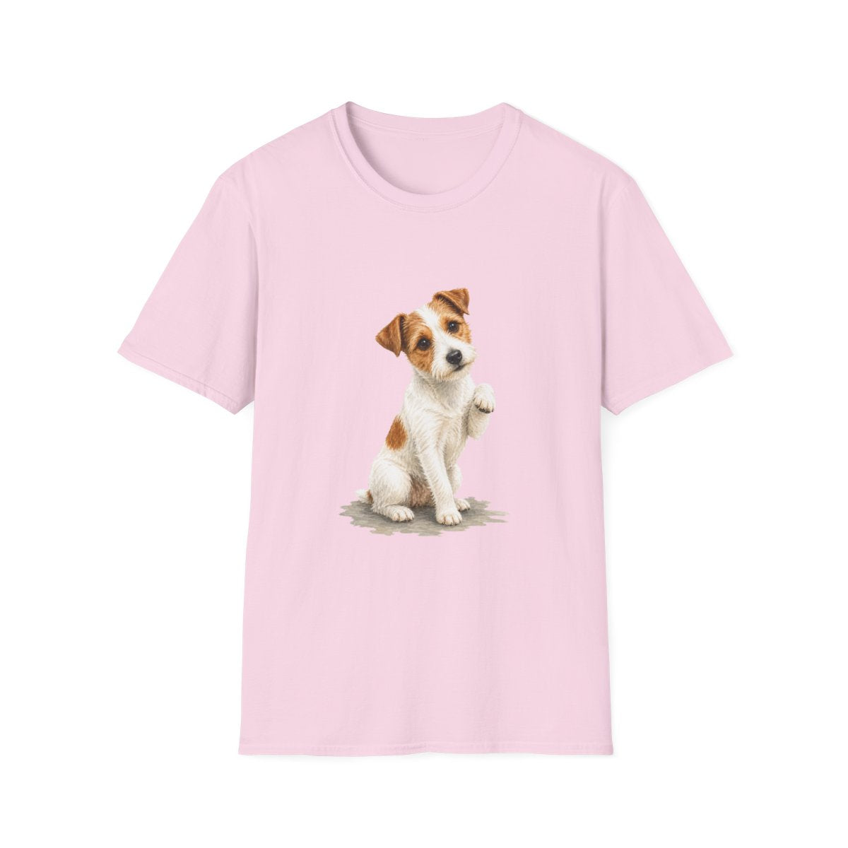 Just One Bite Jack Russell Terrier Tee - Light Pink