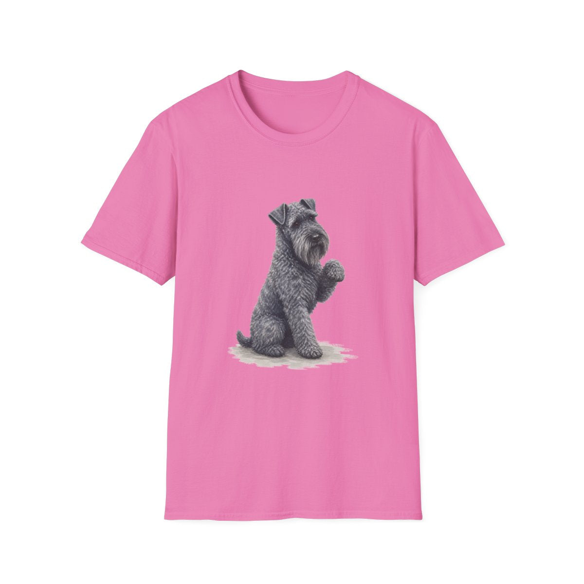 Just One Bite Kerry Blue Terrier Tee - Azalea