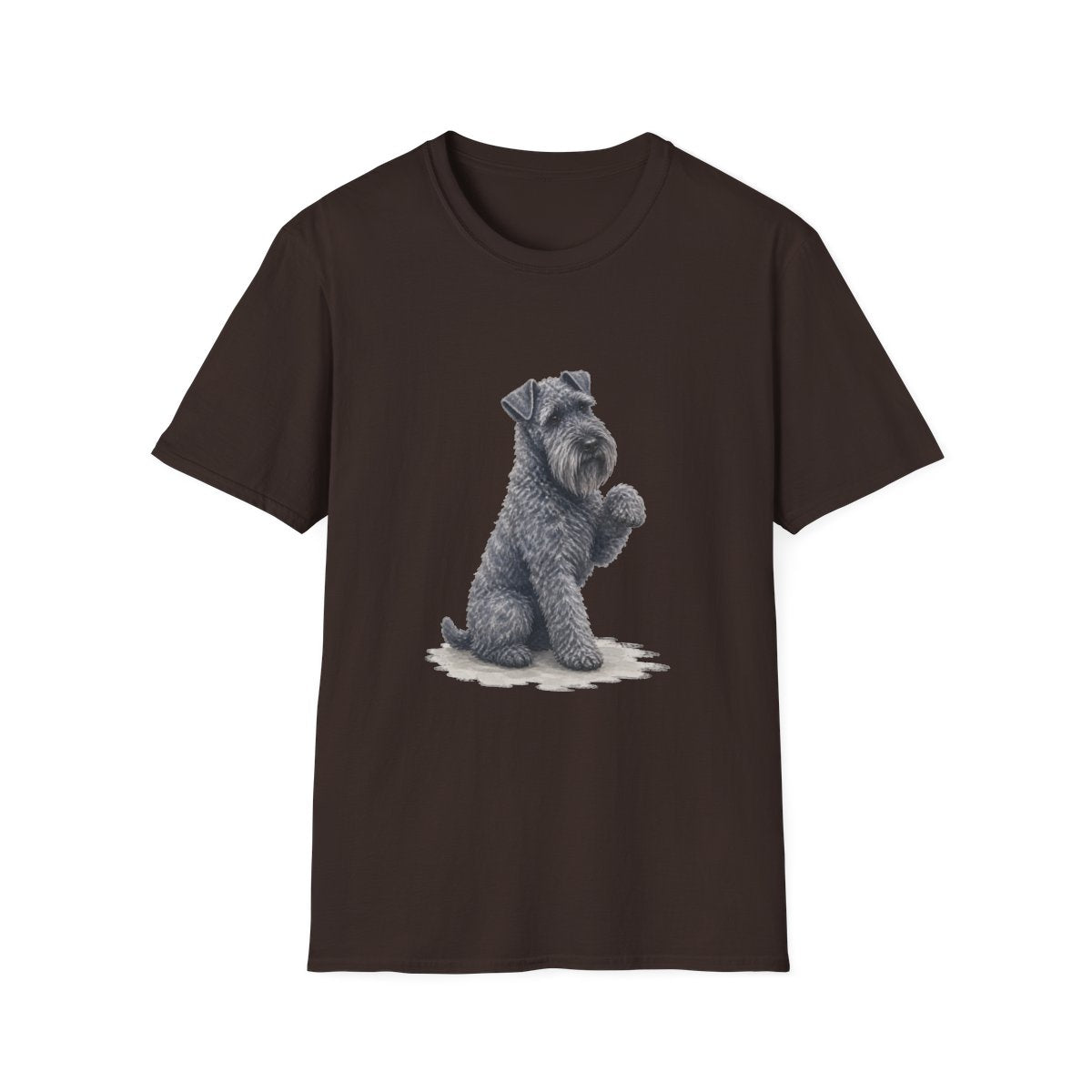 Just One Bite Kerry Blue Terrier Tee - Dark Chocolate