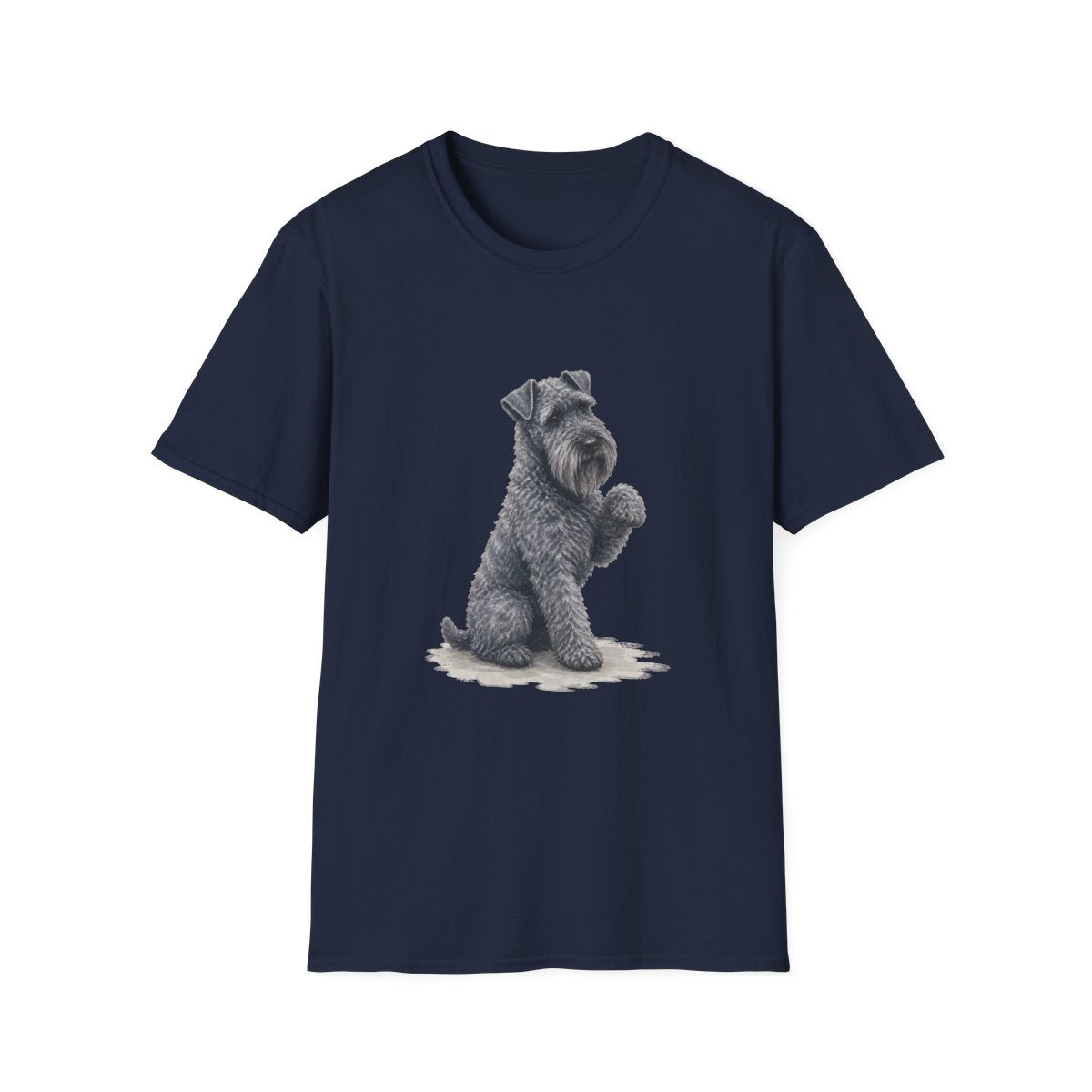Just One Bite Kerry Blue Terrier Tee - Navy
