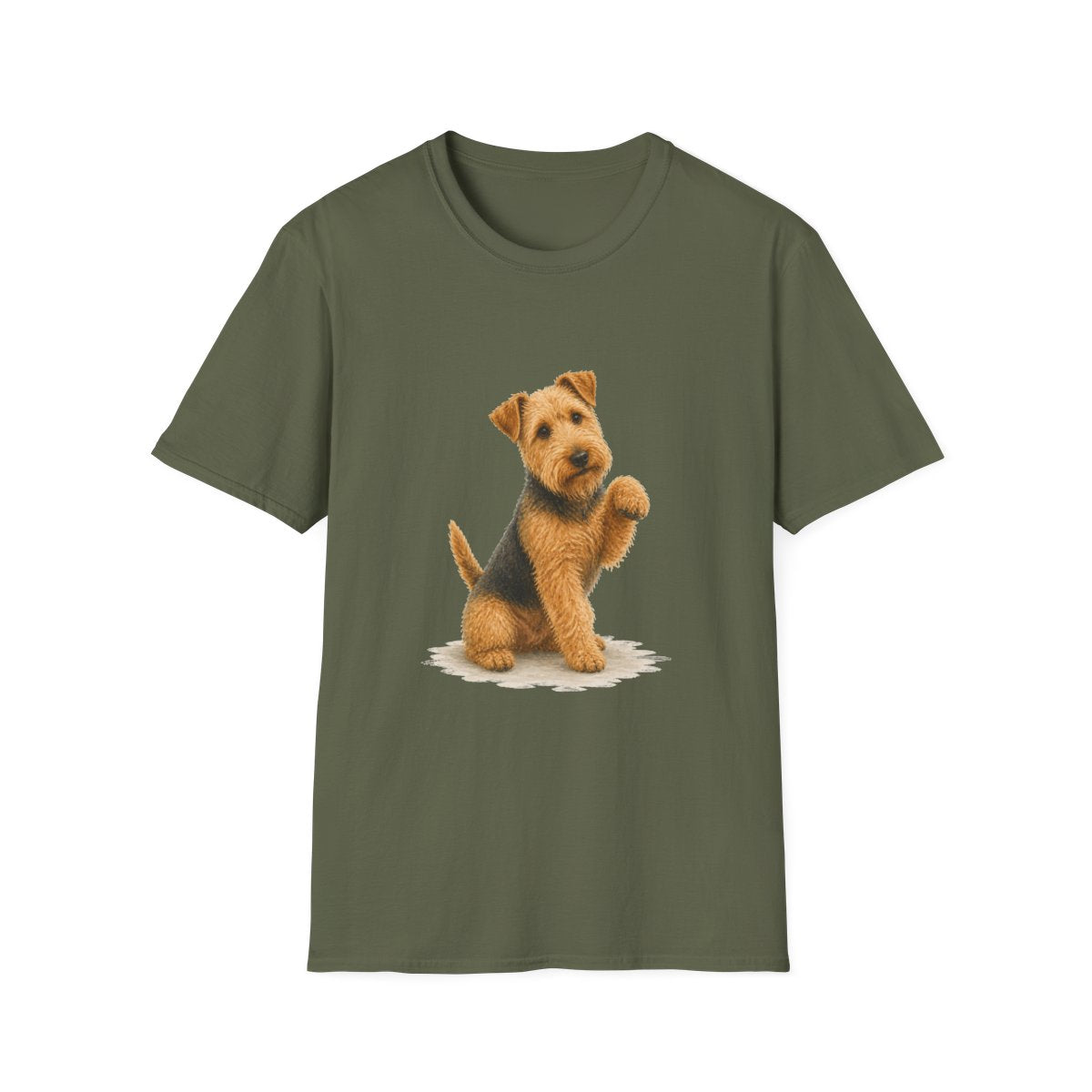 Just One Bite Lakeland Terrier Tee - Military Green
