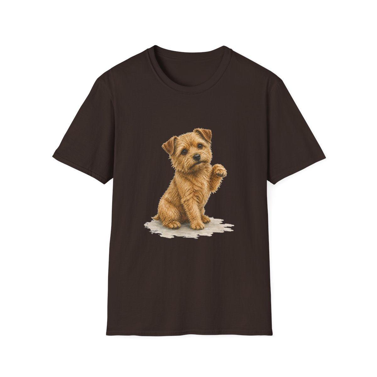 Just One Bite Norfolk Terrier Tee - Dark Chocolate