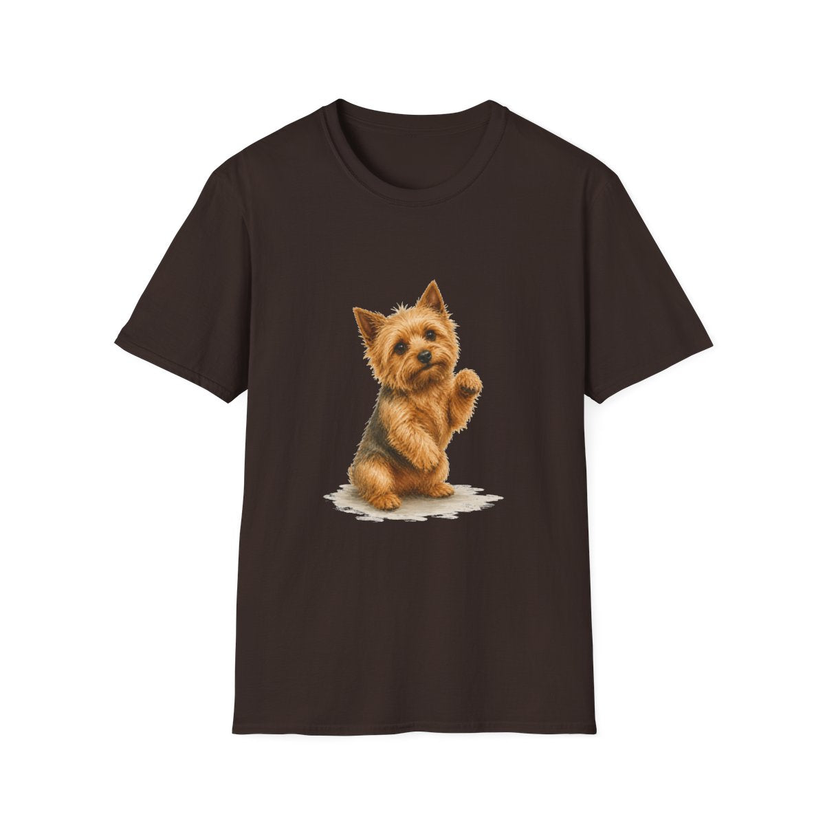 Just One Bite Norwich Terrier Tee - Dark Chocolate