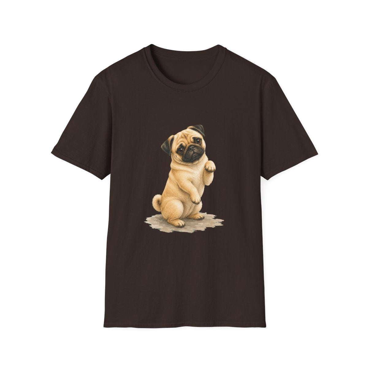 Just One Bite Pug Tee - Dark Chocolate