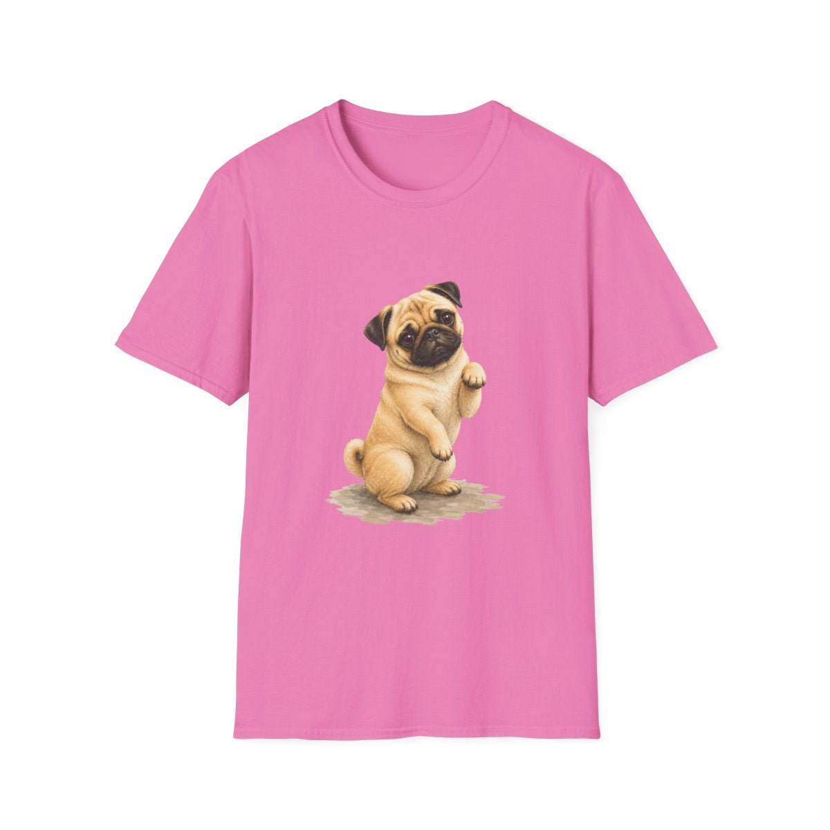 Just One Bite Pug Tee - Azalea