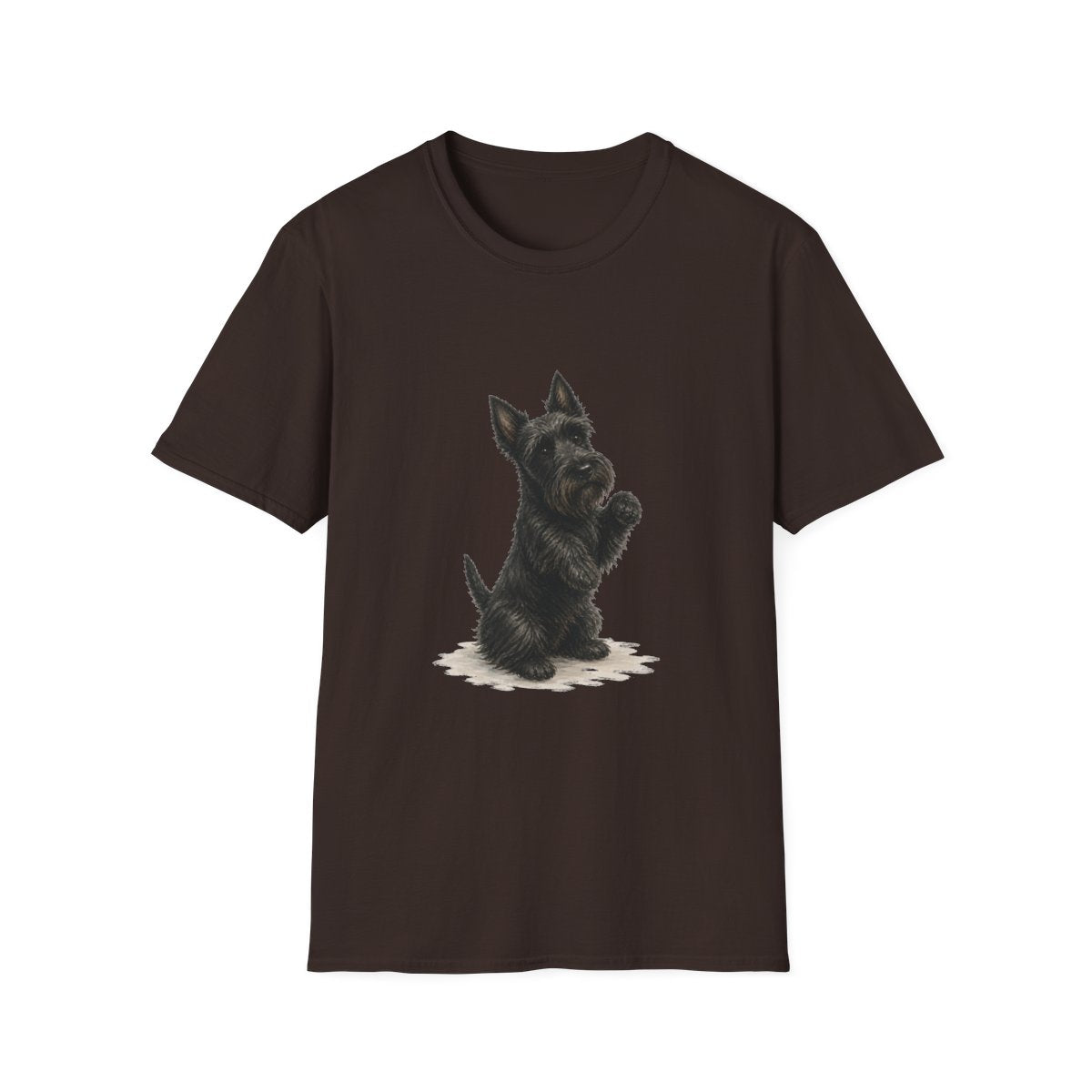 Just One Bite Scottish Terrier Tee - Dark Chocolate