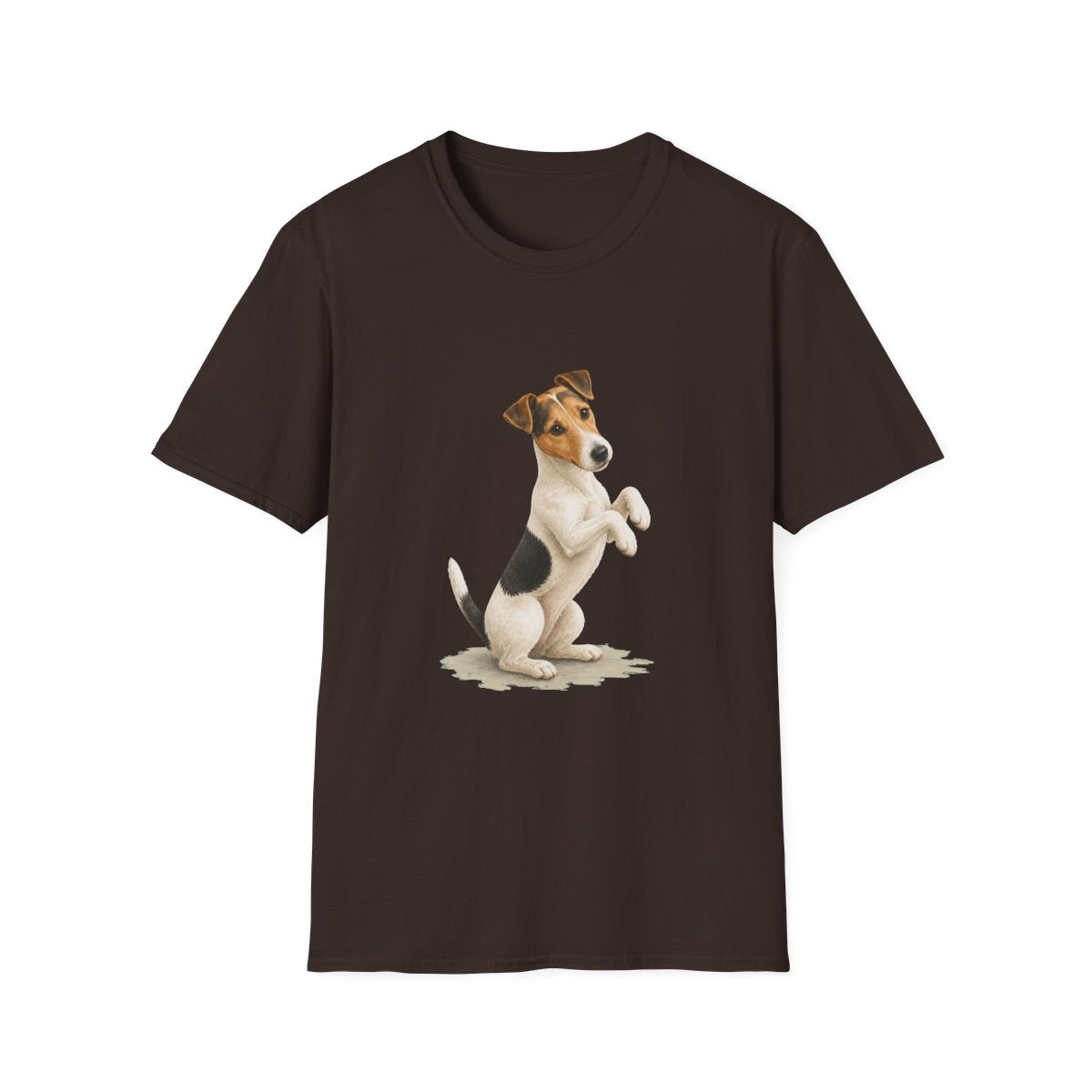 Just One Bite Smooth Fox Terrier Tee - Dark Chocolate