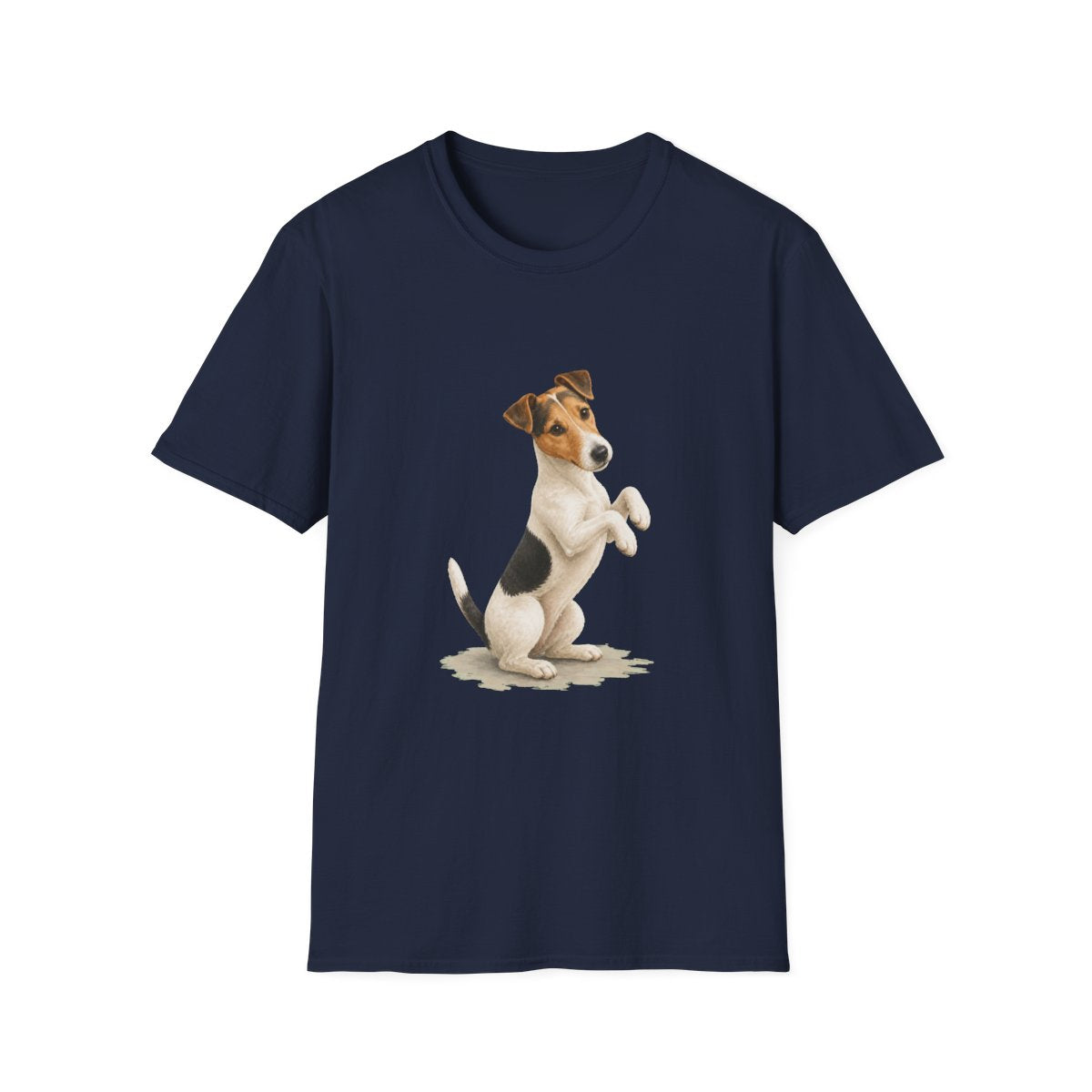 Just One Bite Smooth Fox Terrier Tee - Navy