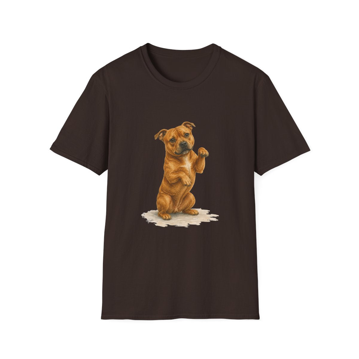Just One Bite Staffordshire Bull Terrier Tee - Dark Chocolate
