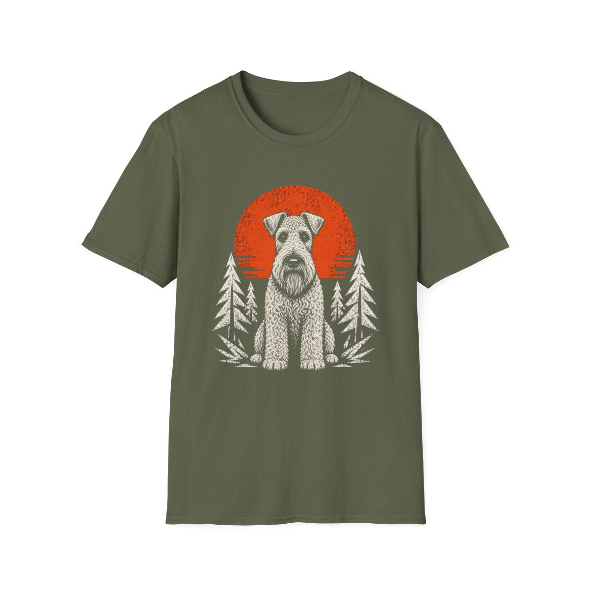 Kerry Blue Terrier Adventure Club Tee - Military Green