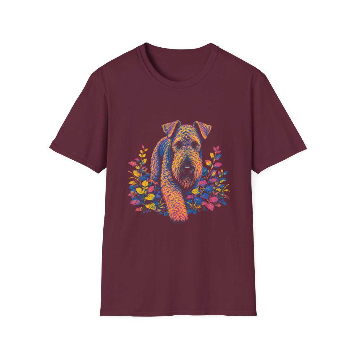 Kerry Blue Terrier Bold Spirit Tee - Maroon