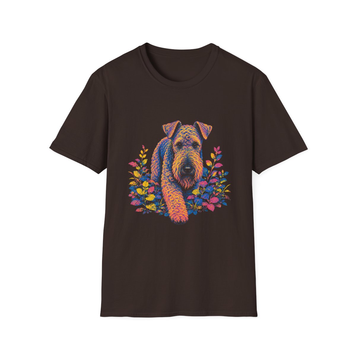 Kerry Blue Terrier Bold Spirit Tee - Dark Chocolate