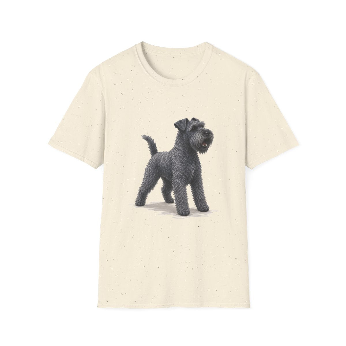 Kerry Blue Terrier Head Of Security Tee - Natural