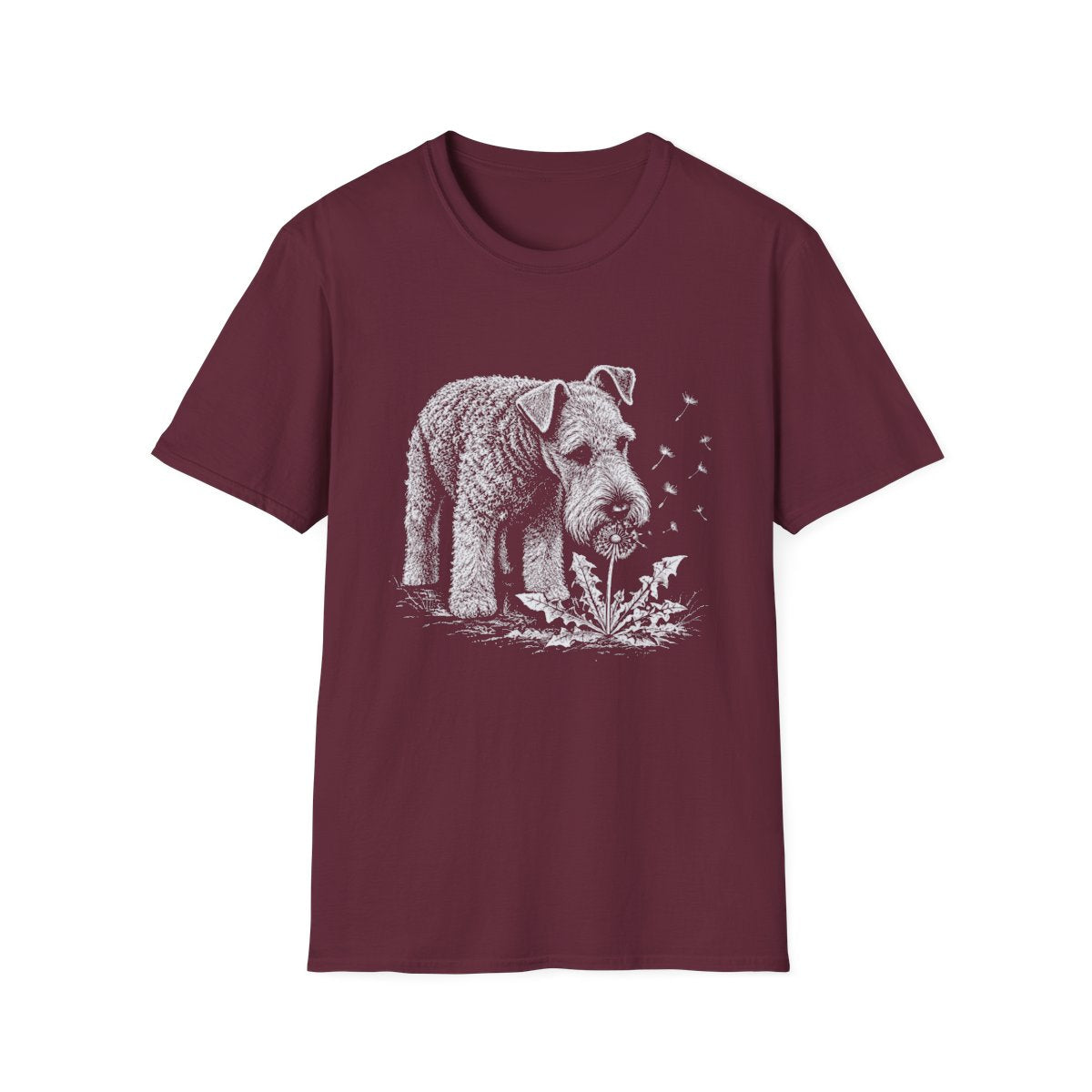 Kerry Blue Terrier Make A Wish Tee - Maroon