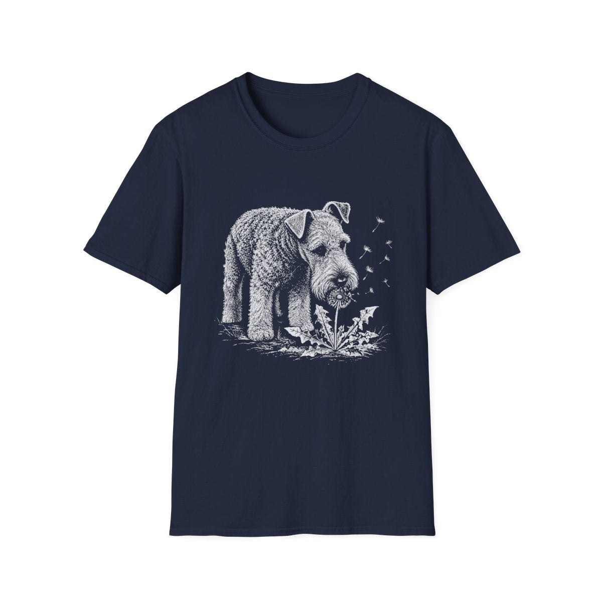 Kerry Blue Terrier Make A Wish Tee - Navy