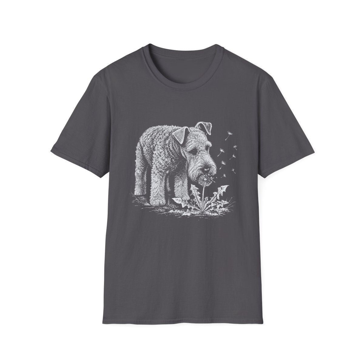 Kerry Blue Terrier Make A Wish Tee - Charcoal