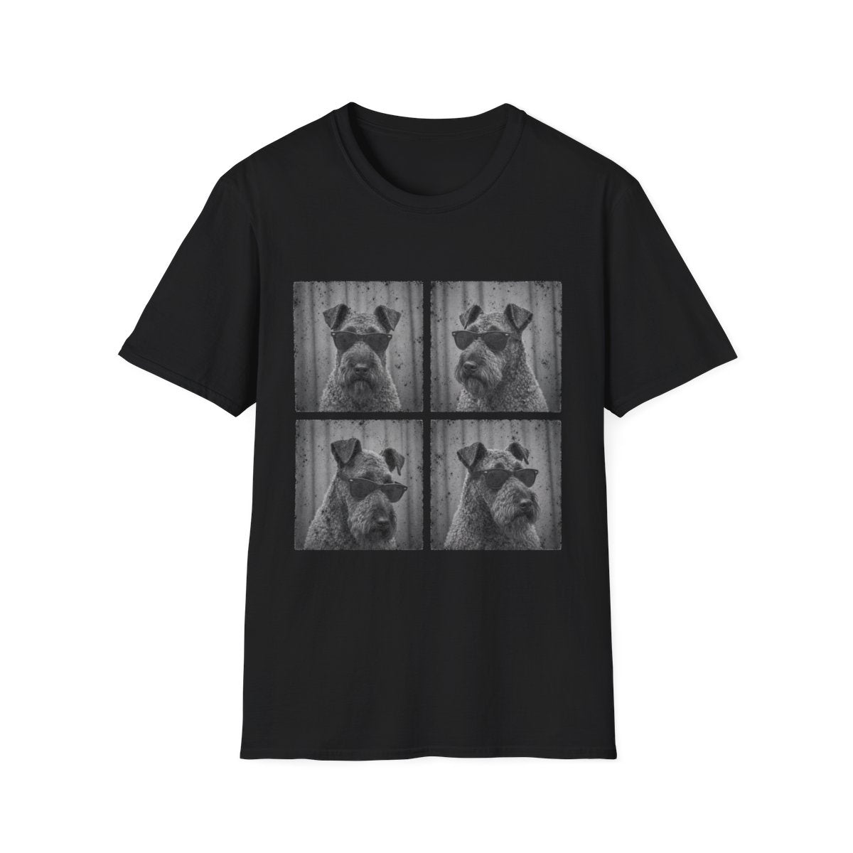 Kerry Blue Terrier Photo Booth Tee - Black