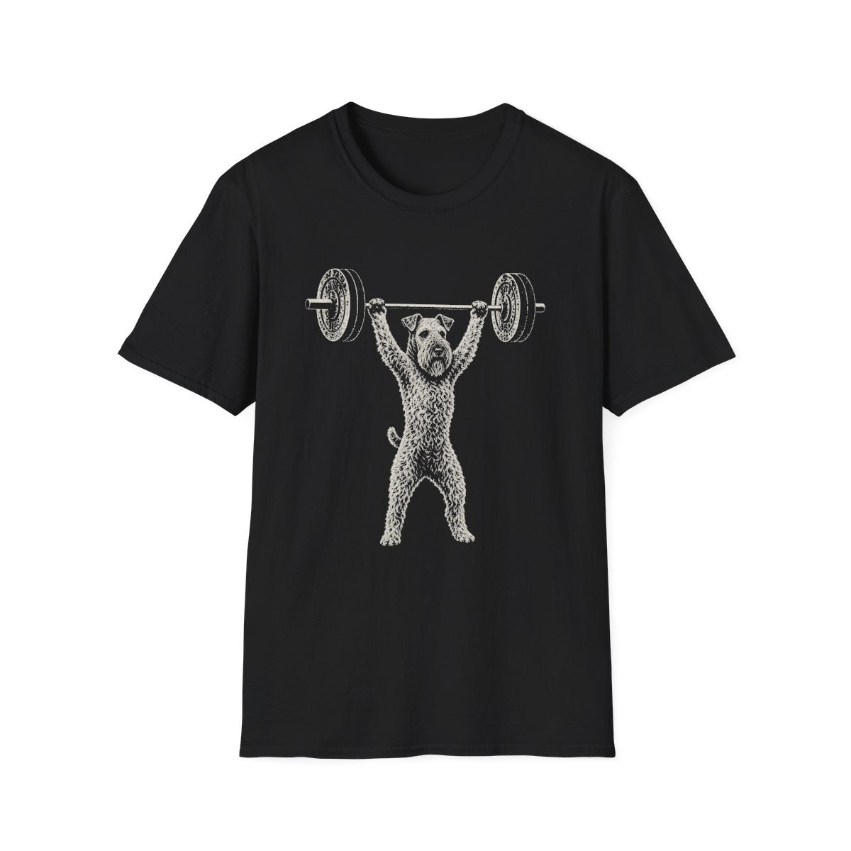 Kerry Blue Terrier Powerlifting Tee - Black