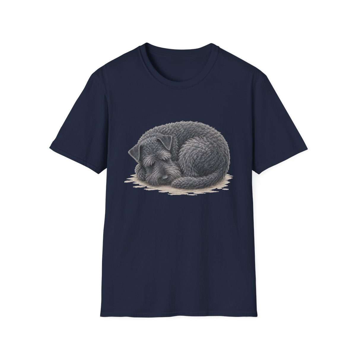 Kerry Blue Terrier Rest At Last Tee - Navy