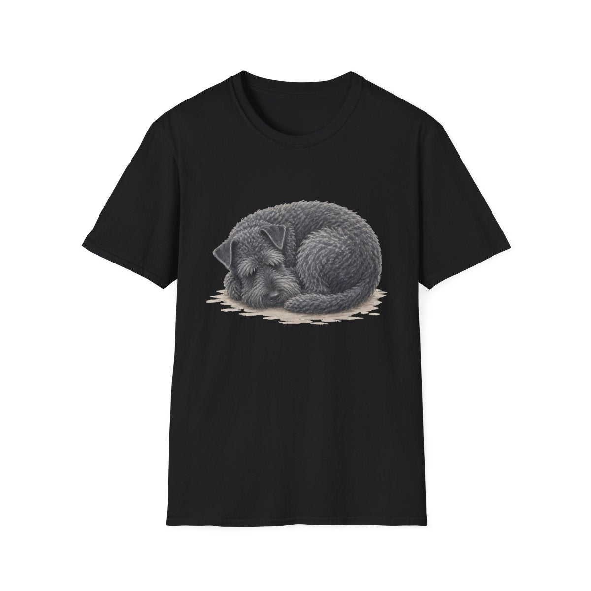 Kerry Blue Terrier Rest At Last Tee - Black
