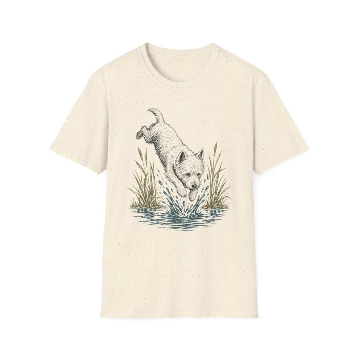 Lake Dive Westie Tee - Natural