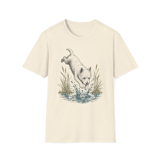 Lake Dive Westie Tee - Natural