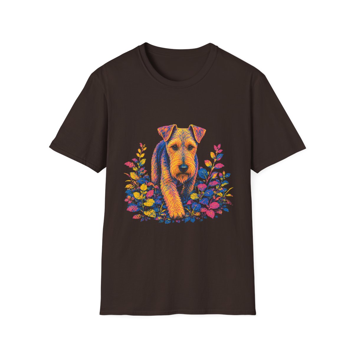 Lakeland Terrier Bold Spirit Tee - Dark Chocolate