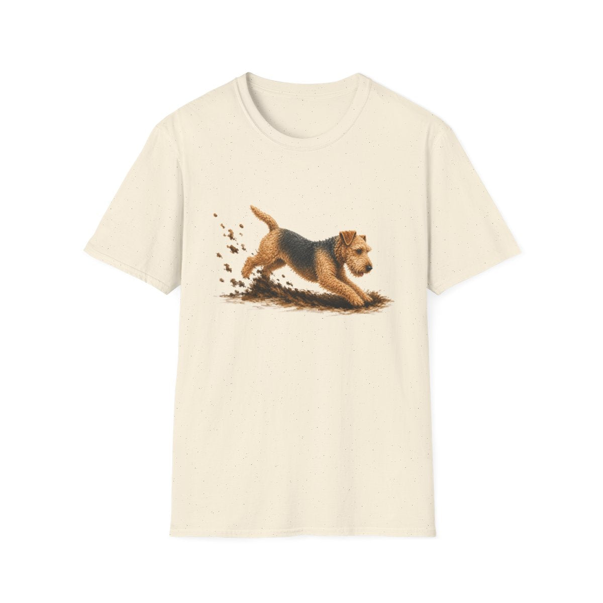 Lakeland Terrier Excavating Mode On Tee - Natural