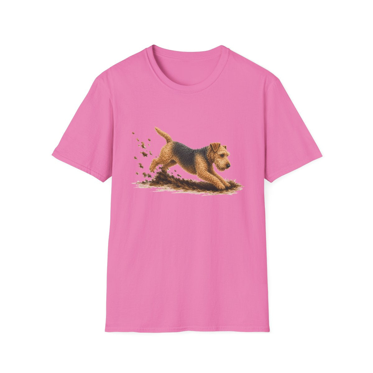 Lakeland Terrier Excavating Mode On Tee - Azalea