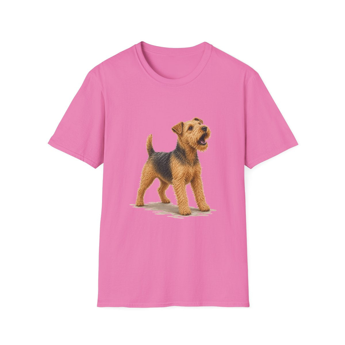 Lakeland Terrier Head Of Security Tee - Azalea