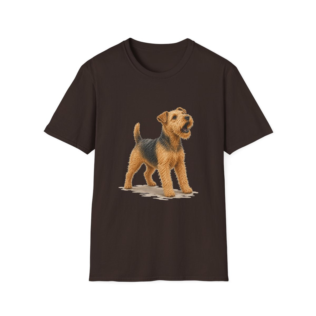 Lakeland Terrier Head Of Security Tee - Dark Chocolate