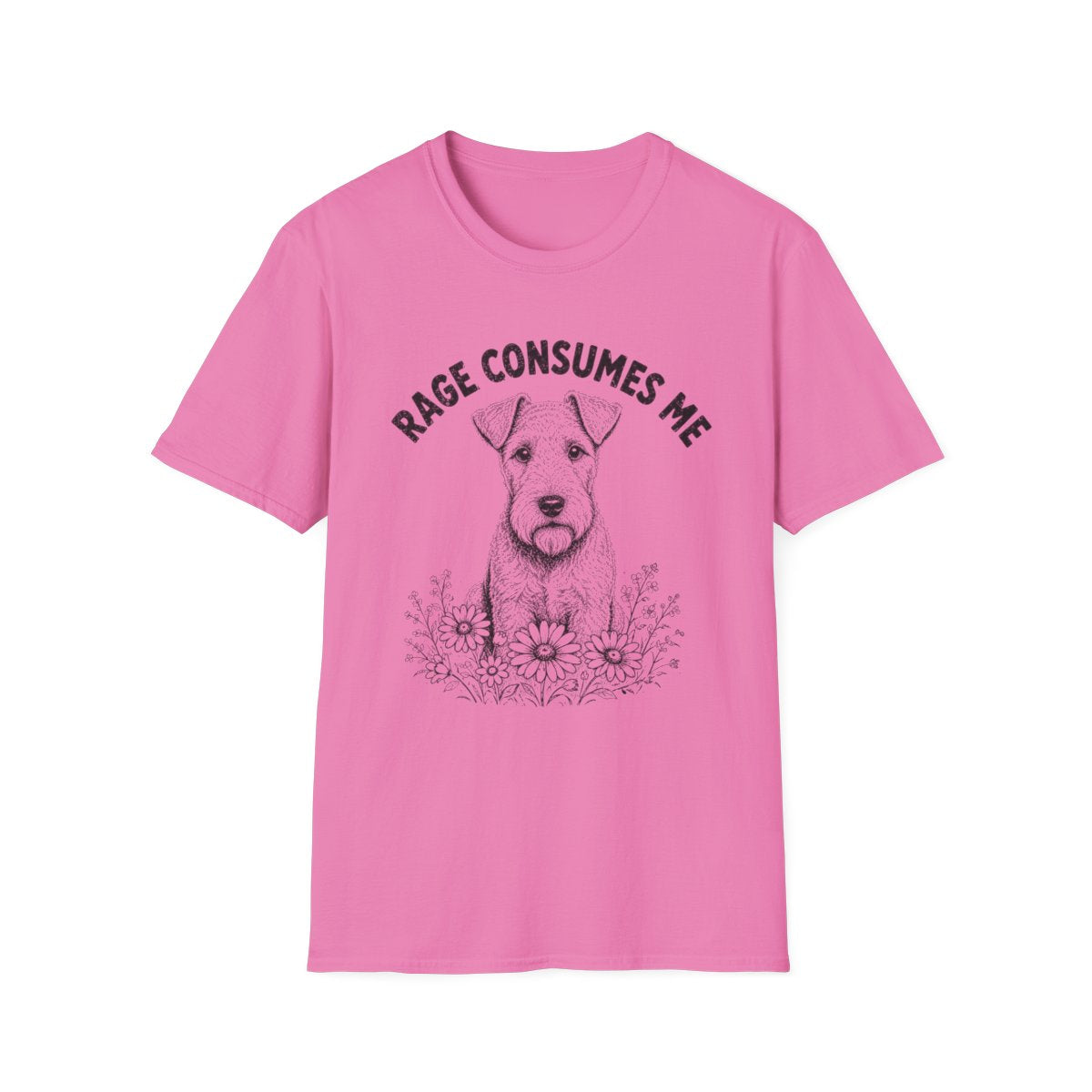 Lakeland Terrier Rage Consumes Me Tee - Azalea