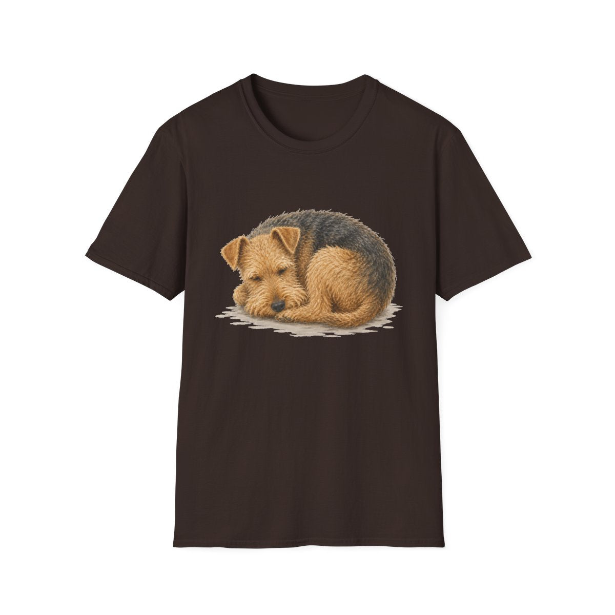 Lakeland Terrier Rest At Last Tee - Dark Chocolate