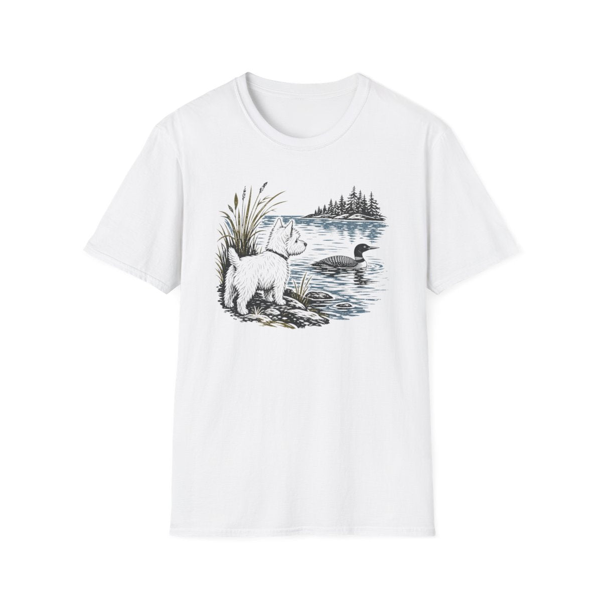 Lakeside Westie Tee - White
