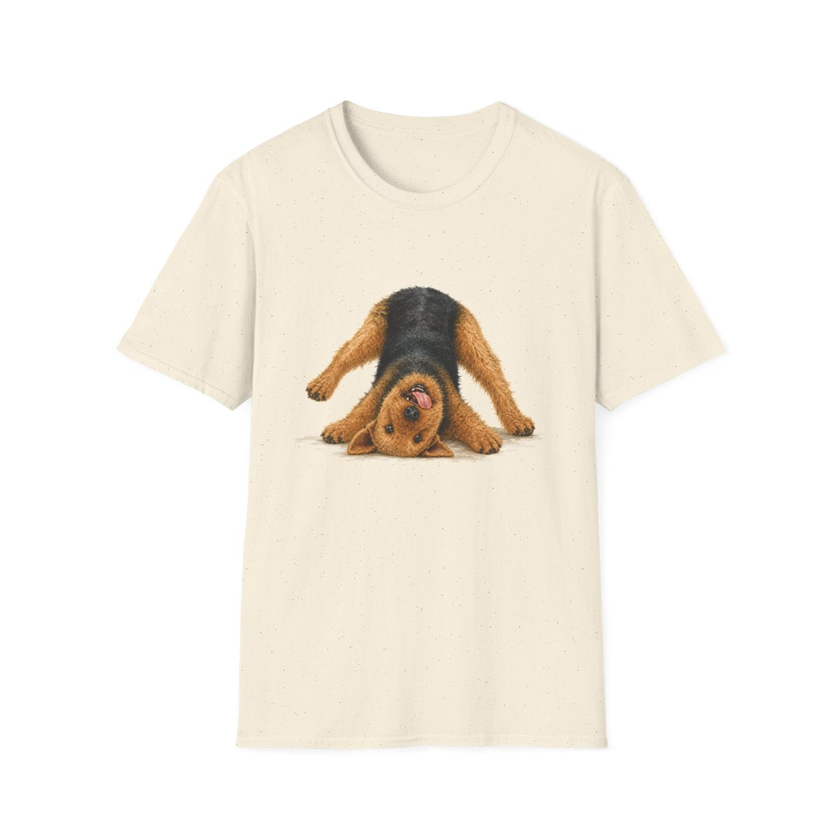 Living My Best Life Airedale Terrier Tee - Natural