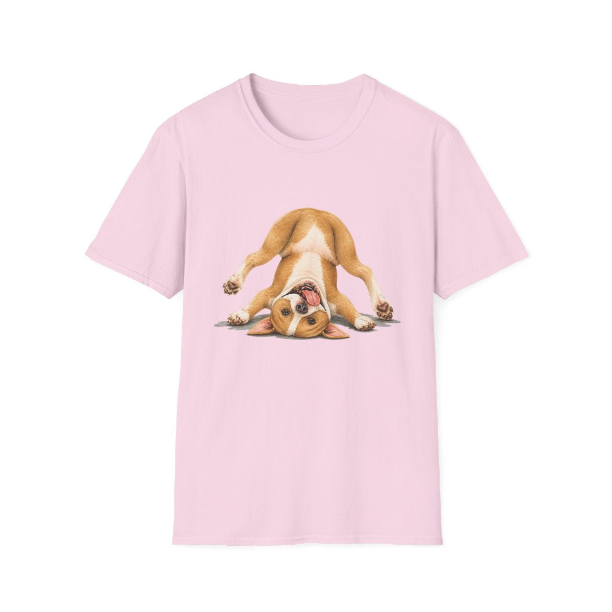 Living My Best Life American Pit Bull Terrier Tee - Light Pink