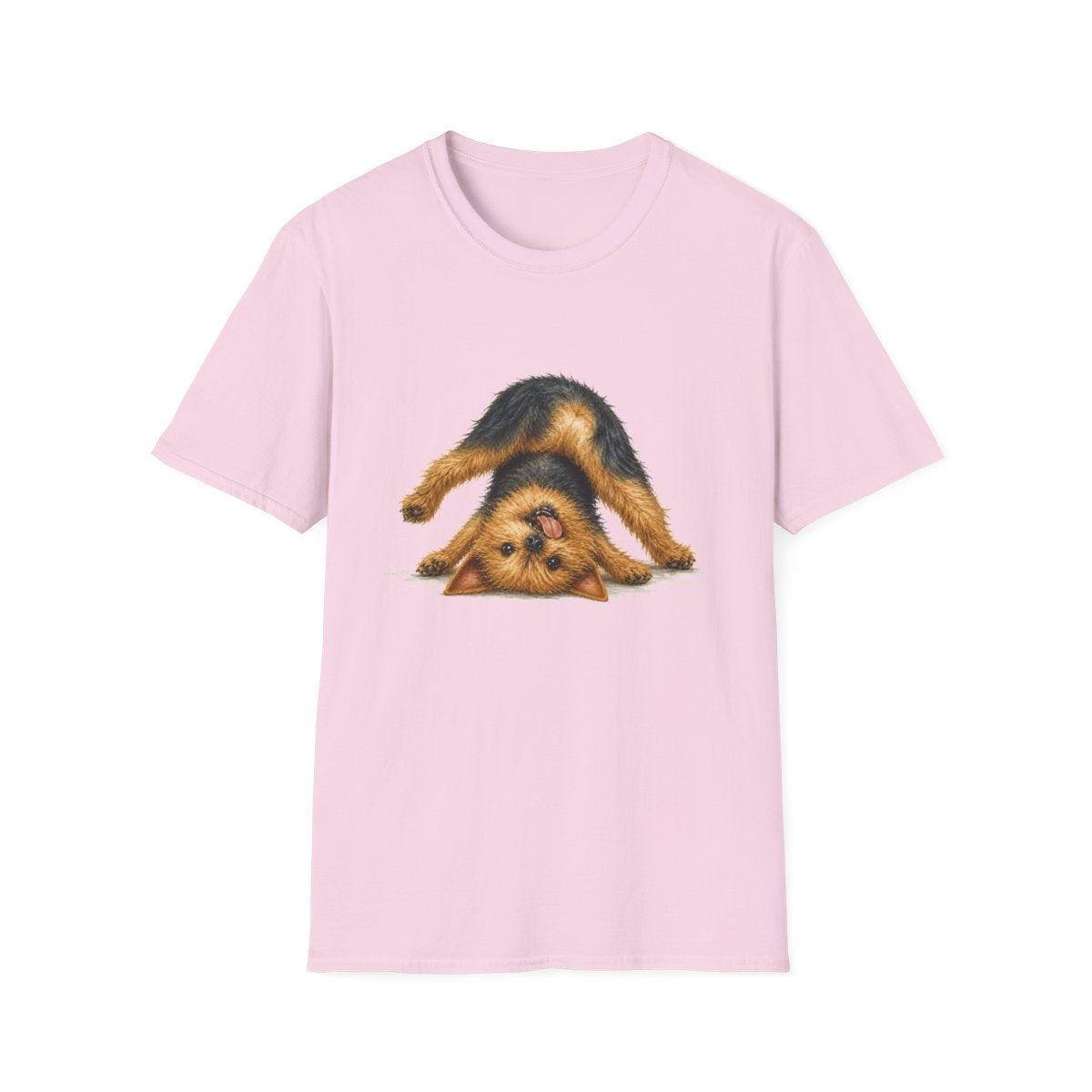 Living My Best Life Australian Terrier Tee - Light Pink