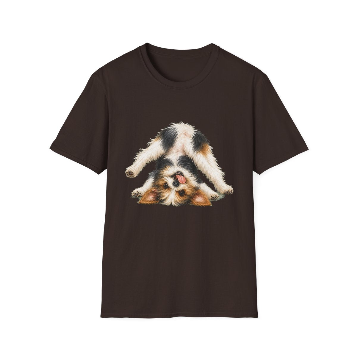 Living My Best Life Biewer Terrier Tee - Dark Chocolate