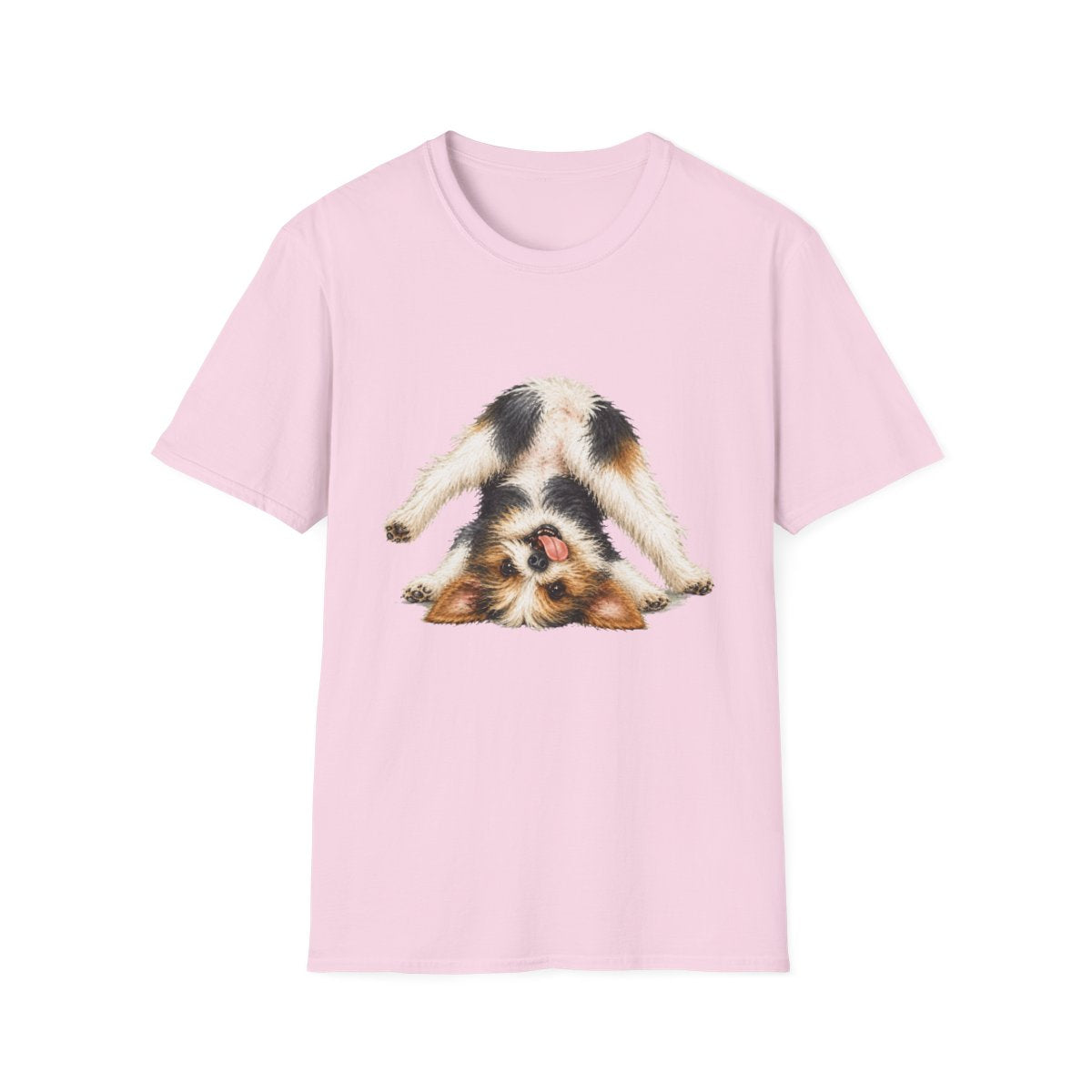 Living My Best Life Biewer Terrier Tee - Light Pink